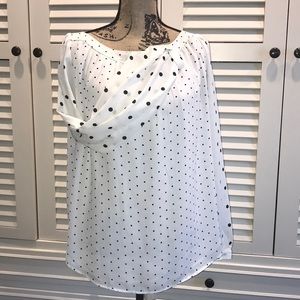 Polka dot blouse